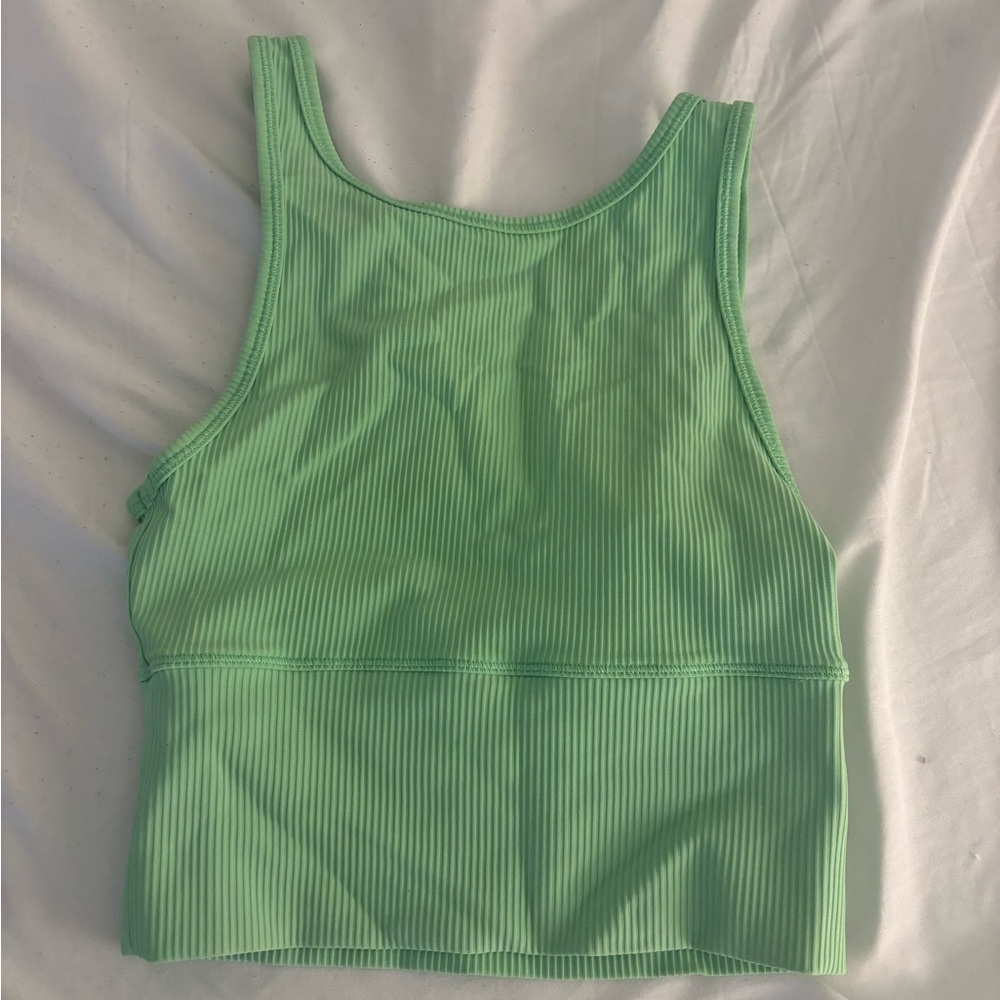 Lululemon ribbed tank top. Can wear either side in the front!